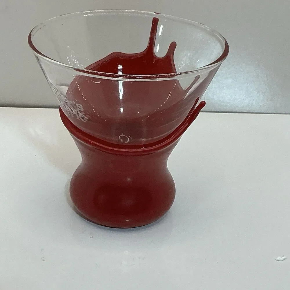 Maker's Mark Bourbon Red Wax Dipped Whiskey Glass